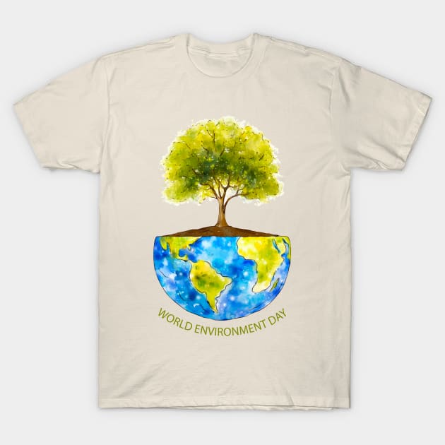 World Environment DAY T-Shirt by Mako Design 